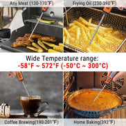 TempPro TempSwift CORE TP01A Instant-Read Meat Thermometer — 1-Second Read, 5.3" Long Probe