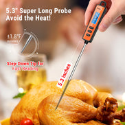 TempPro TempSwift CORE TP01A Instant-Read Meat Thermometer — 1-Second Read, 5.3" Long Probe