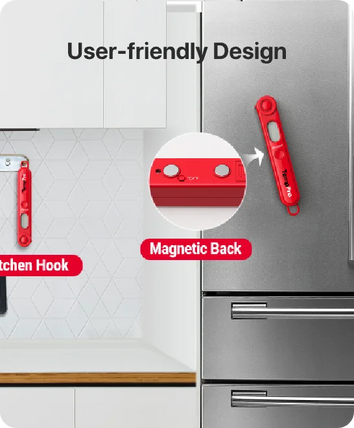 Thermomètre à viande numérique instantané TempPro TempSwift PLUS TP03B — Lecture en 1 seconde, rétroéclairé