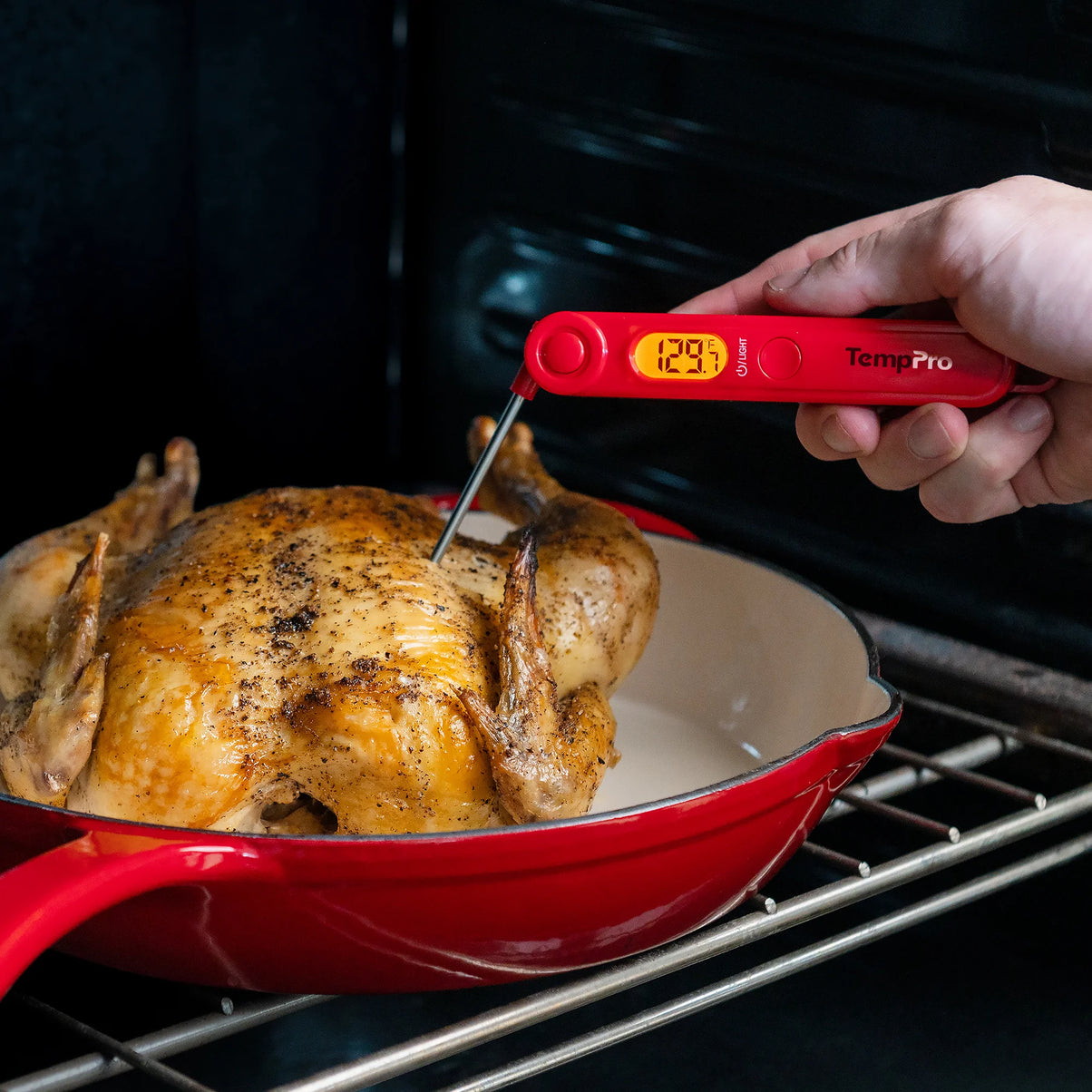 Thermomètre à viande numérique instantané TempPro TempSwift PLUS TP03B — Lecture en 1 seconde, rétroéclairé
