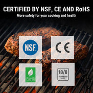 Thermomètre à viande numérique instantané TempPro TempSwift PLUS TP03B — Lecture en 1 seconde, rétroéclairé