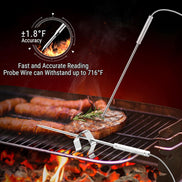 Termómetro de Carne Inalámbrico TempPro TempSync CORE TP08S — Doble Sonda, Transmisor y Receptor (No se Requiere Aplicación)