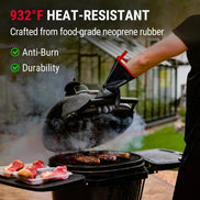 Guantes de barbacoa impermeables TempPro TP100 — Resistentes al calor de 932 °F, mangas de 14"