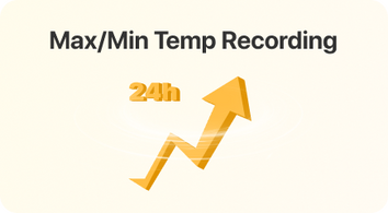 TempPro TempAir CORE TP110 Digital Refrigerator & Freezer Thermometer — IPX6 Waterproof, ±1.8℉