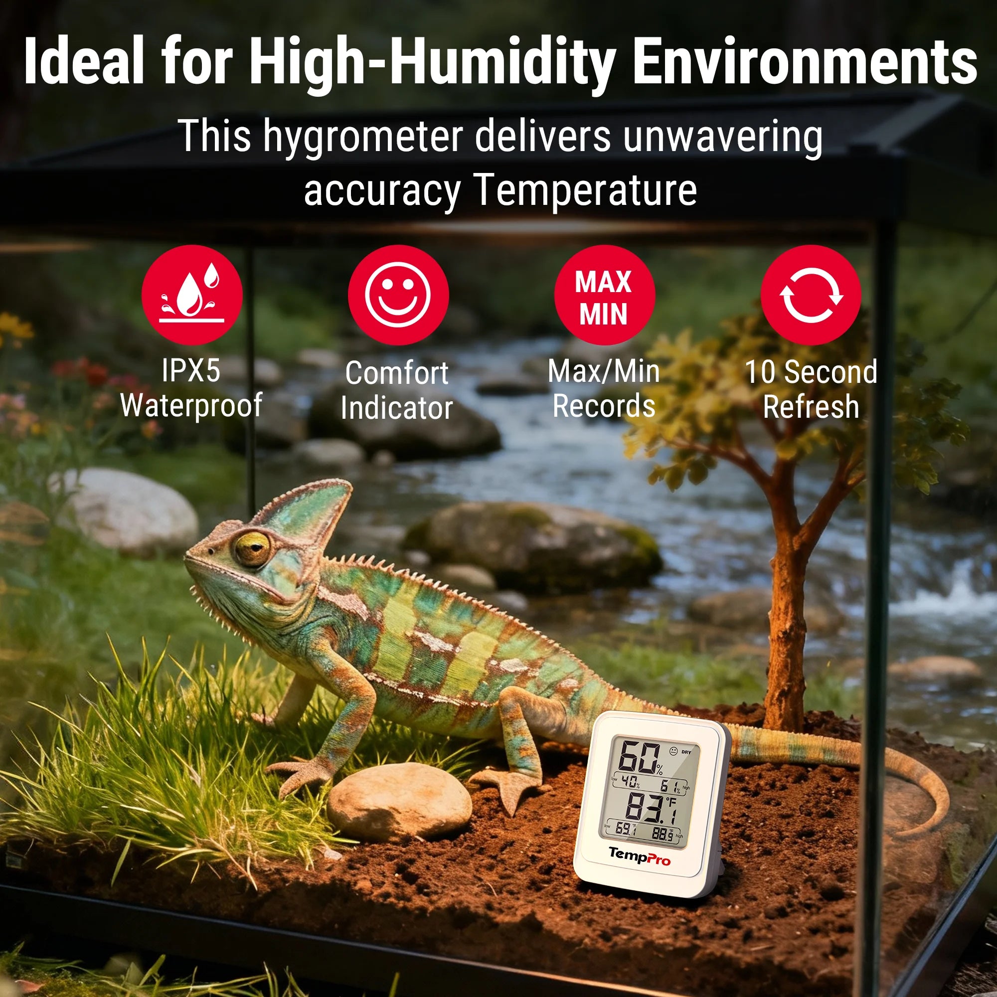 Thermomètre-hygromètre de serre ThermoPro TP150