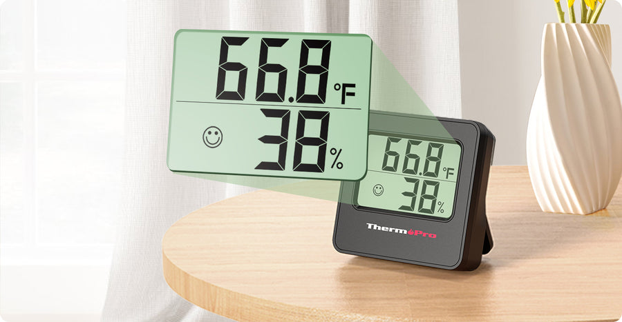 TempPro TP157 3-Pack Digital Indoor Hygrometers/Thermometers