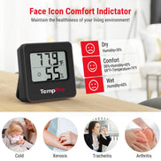 TempPro TempAir CORE TP157 Indoor Thermometer & Hygrometer — ±2.0°F/±2% RH, 10s Refresh
