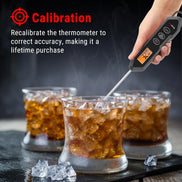 TempPro TempSwift CORE TP15HW Instant-Read Meat Thermometer — 1 Second Read, IPX6 Waterproof, Black