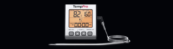 TempPro TempTrack CORE TP16S Leave-In Meat Thermometer — Oven-Safe Probe with Smart Alarm