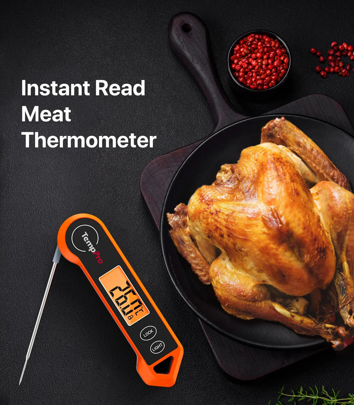 Thermomètre à viande à lecture instantanée TP19H