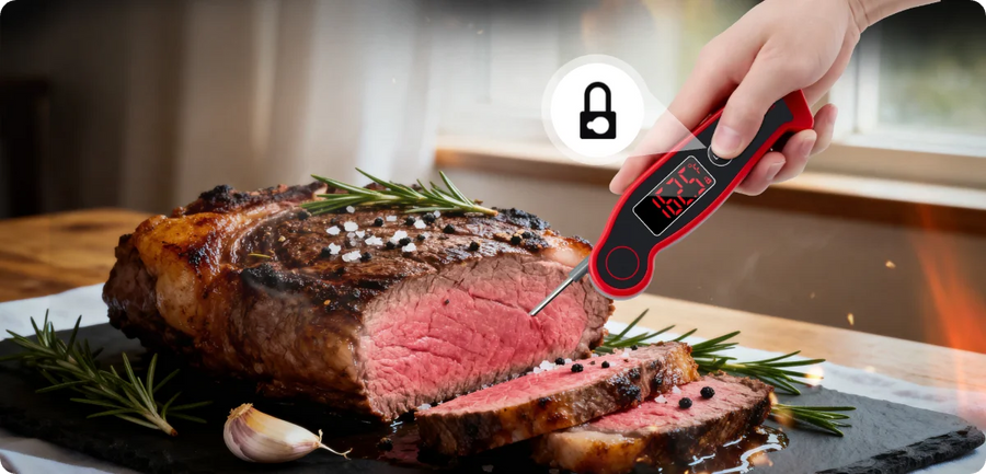 Thermomètre de cuisson numérique instantané TempPro TempSwift ELITE TP19 – Rapide et précis, rétroéclairé
