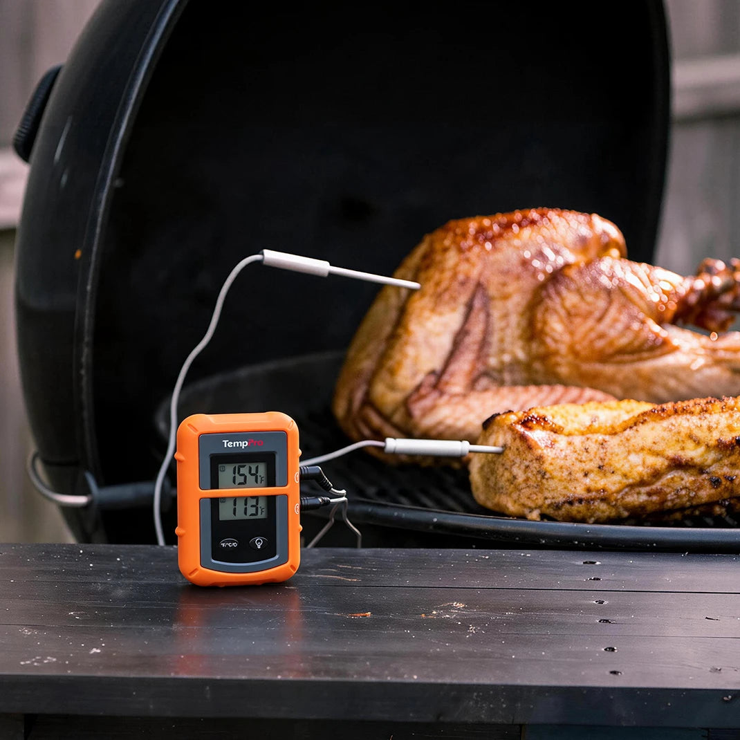 TempPro TP20B Wireless Meat Thermometer - 2 Probes, 500ft Range