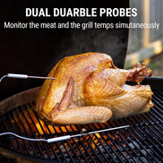 TempPro TempSync CORE TP20B Wireless Meat Thermometer — Dual Probe, Transmitter & Receiver (No App Needed)