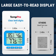 TempPro TempAir PLUS TP211B Wireless Pool Thermometer — 500ft Range, IPX8 Waterproof
