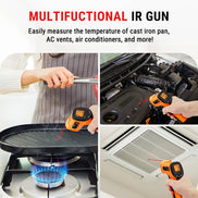 Pistola Termómetro Infrarrojo TempPro TP30 — Temperatura de Superficie Sin Contacto, 12:1 D:S