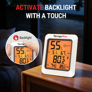 Thermo-hygromètre Bluetooth TempPro TP350 – Portée de 80 m, stockage de données pendant 2 ans