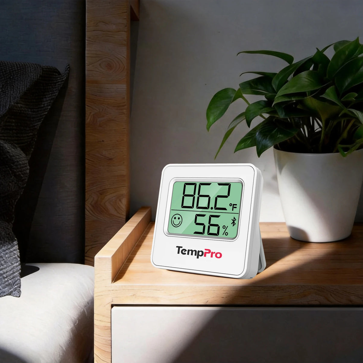 Thermomètre et hygromètre d'intérieur Bluetooth TempPro TP357 — Portée de 80 m, alertes instantanées