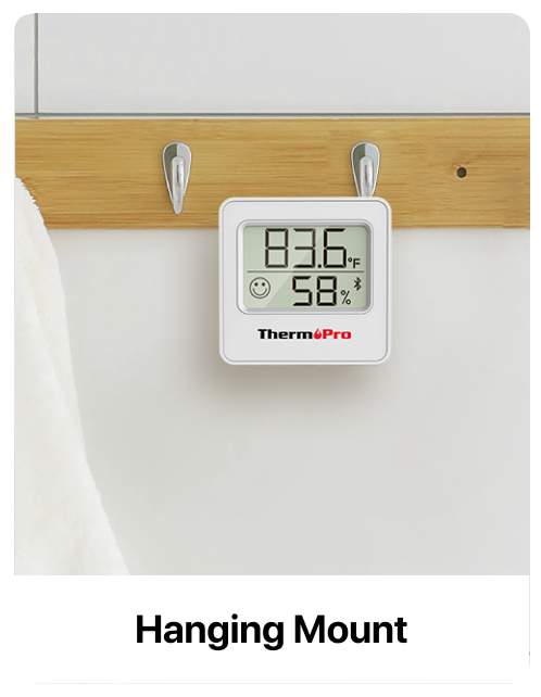 ThermoPro TP357 Lot de 2 thermomètres hygromètres Bluetooth d'intérieur