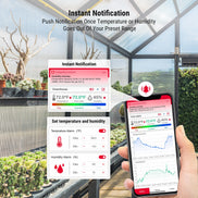 Thermomètre et hygromètre d'intérieur Bluetooth TempPro TP359 — Portée de 80 m, application intelligente