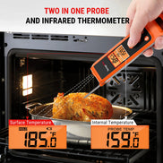 TempPro TempScan PLUS TP420 2-in-1 Infrared & Instant-Read Thermometer — Surface + Internal Temps