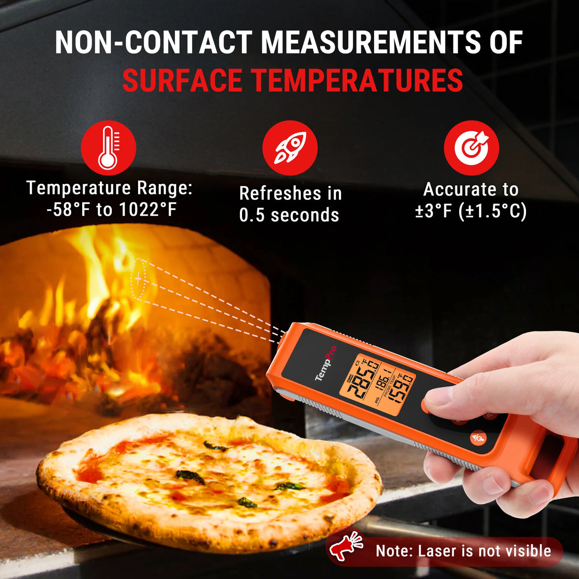 Termómetro infrarrojo y de lectura instantánea 2 en 1 TempPro TempScan PLUS TP420 - Temperaturas de superficie + internas