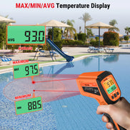 TempPro TempScan PLUS TP450 Dual-Laser Infrared Thermometer — 0.5s Response, 16:1 D:S