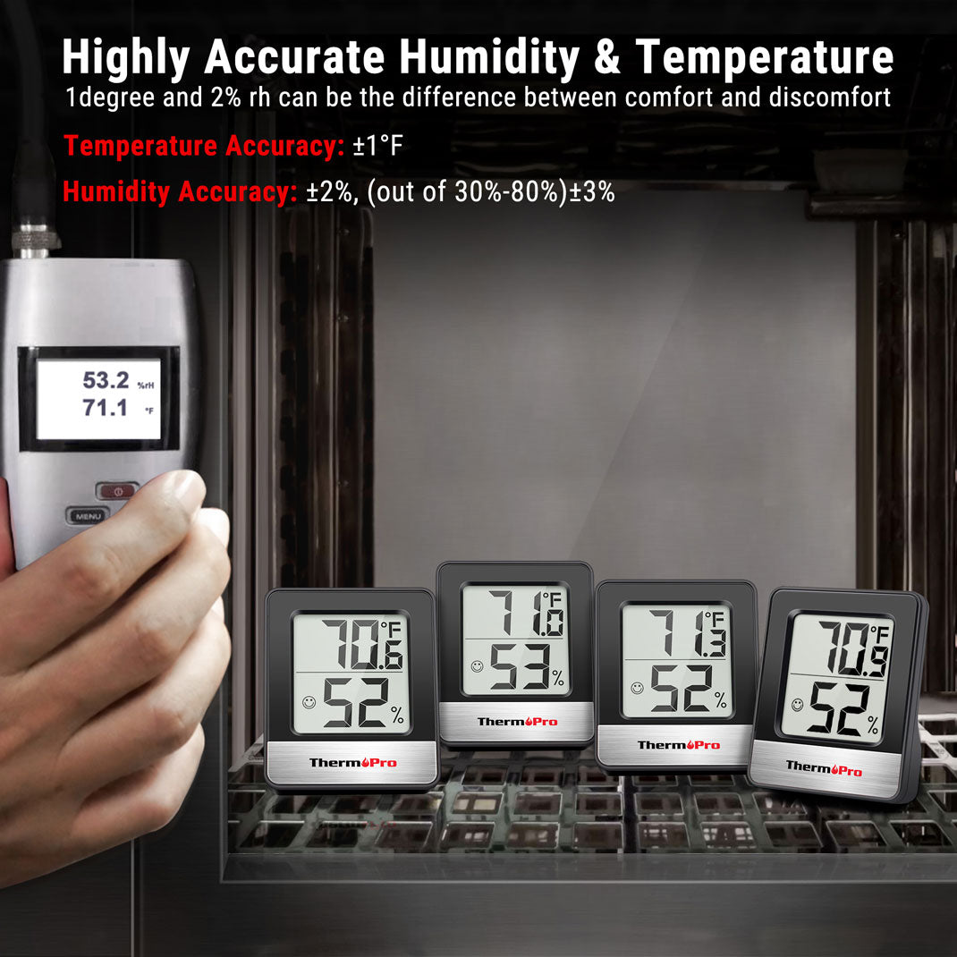 TempPro Hygrometer TP358 & TempPro Hygrometer TP49B 3-Pack