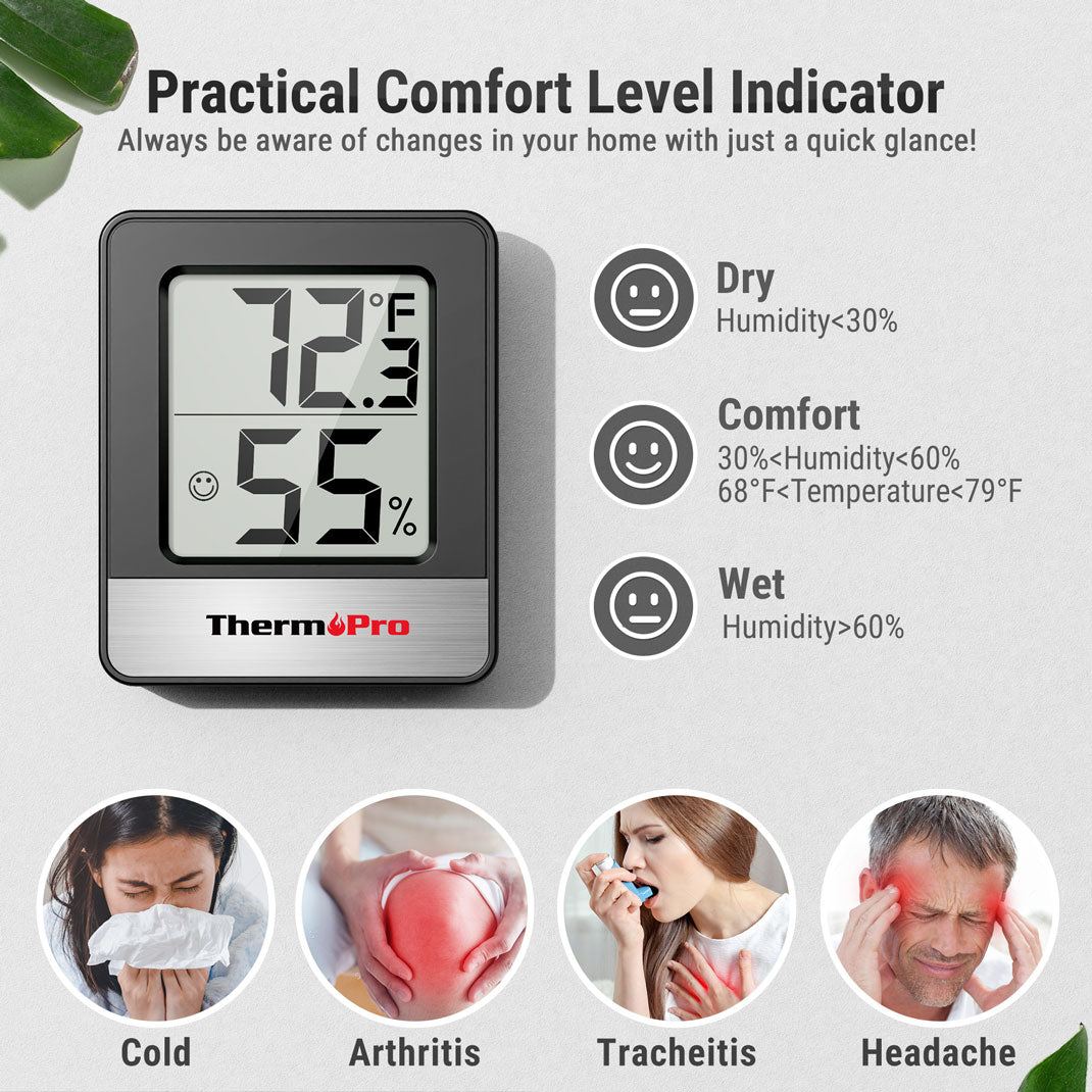 TempPro Hygrometer TP358 & TempPro Hygrometer TP49B 3-Pack