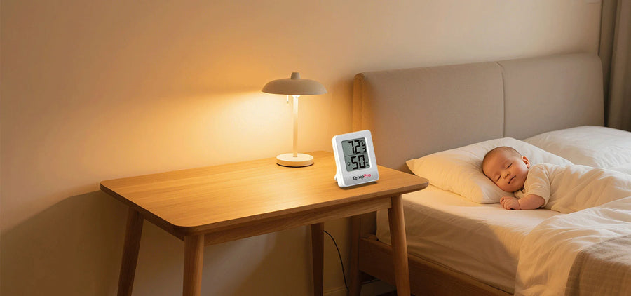 TempPro TempAir CORE TP49 Indoor Thermometer & Hygrometer — ±1°F/±2% RH, Comfort Indicator