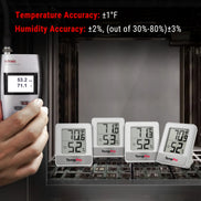 TempPro TempAir CORE TP49 Indoor Thermometer & Hygrometer — ±1°F/±2% RH, Comfort Indicator