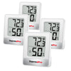 Termómetro higrómetro digital para interiores TP49W (paquete de 4)