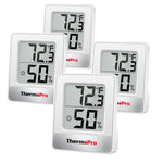 Termómetro higrómetro digital para interiores TP49W (paquete de 4)
