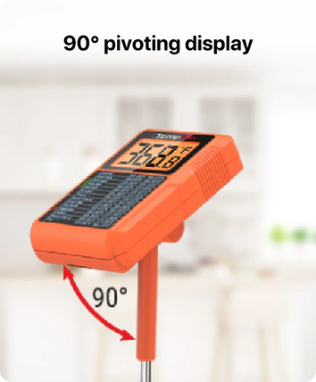Thermomètre de cuisson et friture TempPro TempDip PLUS TP510 — Sonde de 20 cm avec attache-marmite