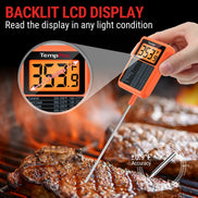 Thermomètre de cuisson et friture TempPro TempDip PLUS TP510 — Sonde de 20 cm avec attache-marmite