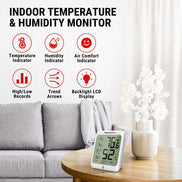 TP53 2 Packs Indoor Hygrometer Thermometer