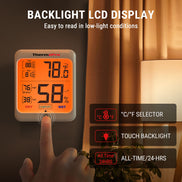 TP53 2 Packs Indoor Hygrometer Thermometer