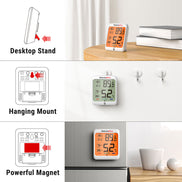 TP53 2 Packs Indoor Hygrometer Thermometer