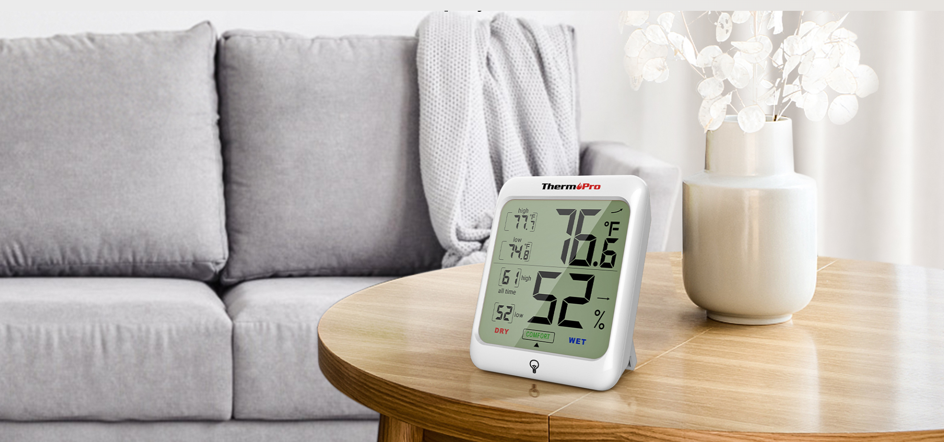 Thermomètre hygromètre d'intérieur TP53