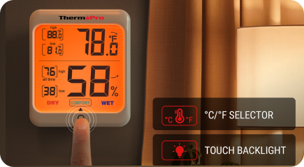 Thermomètre hygromètre d'intérieur TP53