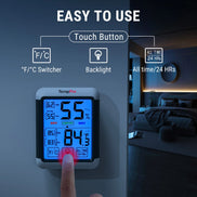 Thermomètre et hygromètre d'intérieur numérique TempPro TempAir CORE TP55 — ±0,5 °C/±2 % HR, enregistrement des valeurs maximales/minimales