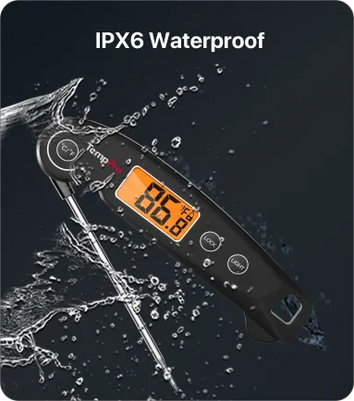Thermomètre à viande à lecture instantanée TempPro TempSwift PLUS TP605 — Numérique, lecture rapide, sonde pliable
