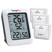 Termómetro e higrómetro inalámbrico para interior y exterior TempPro TempAir PLUS TP60B — 150 m de alcance, máximos/mínimos