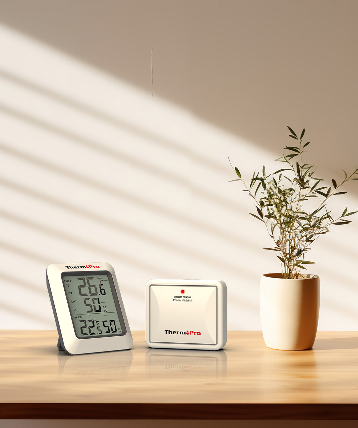 TP60B with 2 Sensors Wireless Thermometer Hygrometer