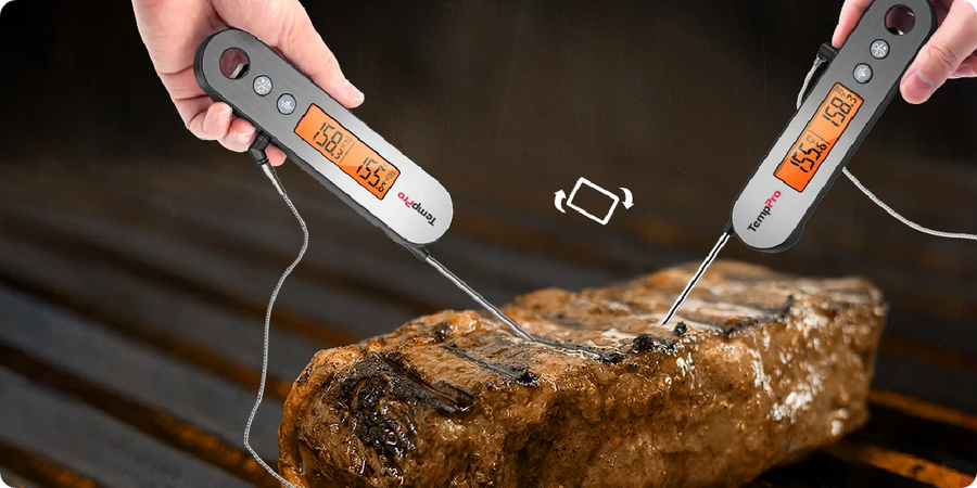 Thermomètre à viande TempPro TempSwift PLUS TP610 sans fil — Sonde pour four, alarme instantanée