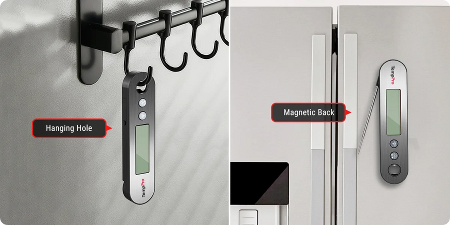 Thermomètre à viande TempPro TempSwift PLUS TP610 sans fil — Sonde pour four, alarme instantanée