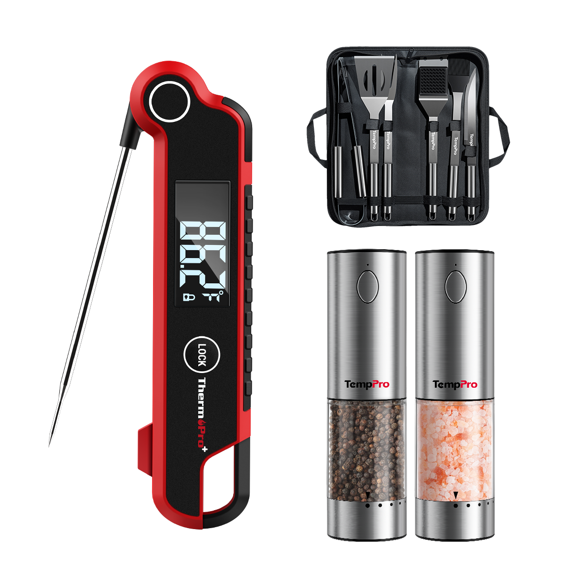 TempSpike Plus TP620  & ThermoPro APG710 2-Packs & ThermoPro AGT700