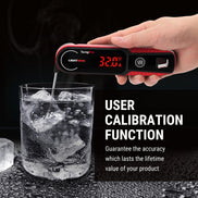 TempPro TP622W Lightning Instant-Read Meat Thermometer — 0.1-Second Read, ±0.5°F, 10-Year Warranty, Red·Store Edition