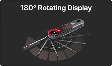 Termómetro de Carne de Lectura Instantánea TempPro TP622 Lightning — Ultra Rápido, Impermeable