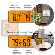 Thermomètre et hygromètre sans fil TempPro TP62B intérieur/extérieur — Portée de 150 m, max/min
