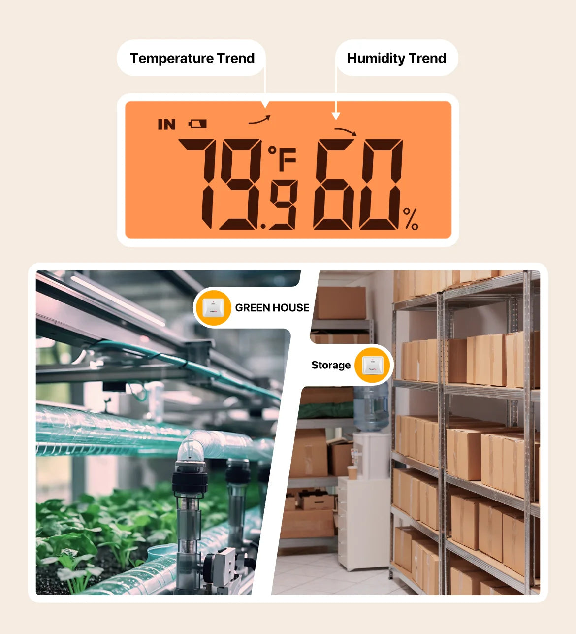 Thermomètre hygromètre sans fil TP63B